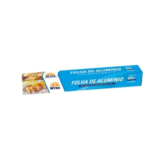 Papel Alumínio 45cm Rolo de 65m Wyda em Oferta na Shopee