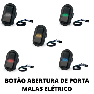 Botão Abertura De Porta Malas Universal Com Led