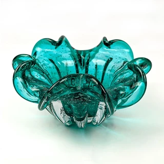 Centro de Mesa de Jantar Vaso Murano Grande Decoração Sala