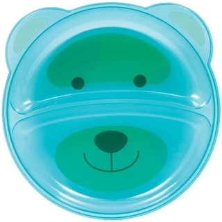 Prato com Divisoria Urso Azul em Oferta na Shopee