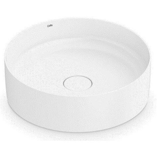 Cuba de Apoio Slim Redonda s/ Mesa 390mm Branco Celite