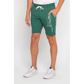 Bermuda Masculina Moletom Be Natural Polo Wear Verde Médio