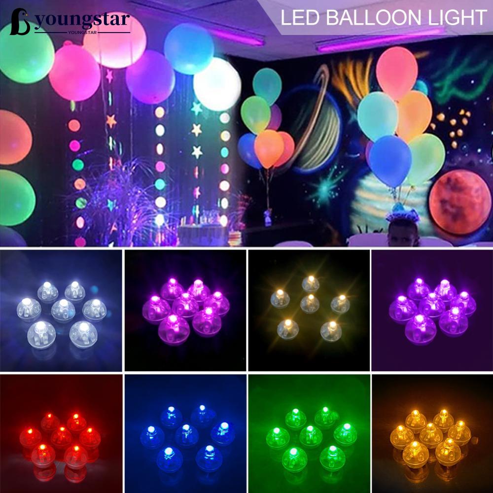 YOUNGSTAR 50pcs Luzes De Balão De Led Bola Minúsculas Para Mini Lâmpada ...