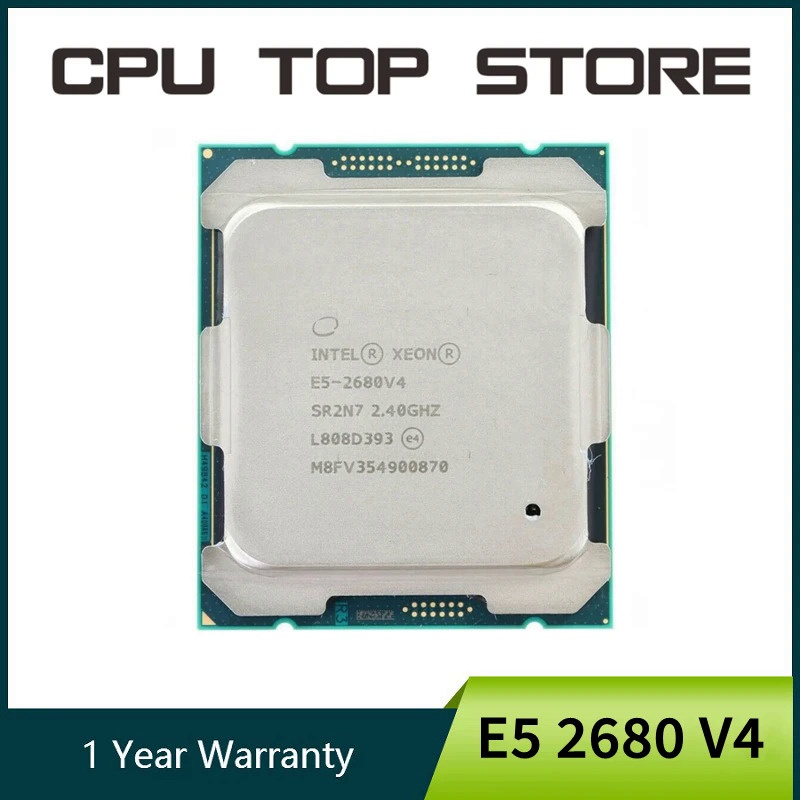 Intel Xeon E5 2680 V4 CPU LGA 2011-3,14 Core 2.40 GHz Cache L3 35MB 120W SR2N7