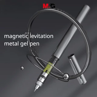 M & G Caneta De Levitação Magnética Gel Tampão 0,5 Metal Preto Tecnologia Plug-in Água Preta Centro Baixo De Gravidade Assinatura 1pcs