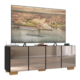 Rack TV até 50 Polegadas com Espelhos 4 Portas Multimóveis MP1083