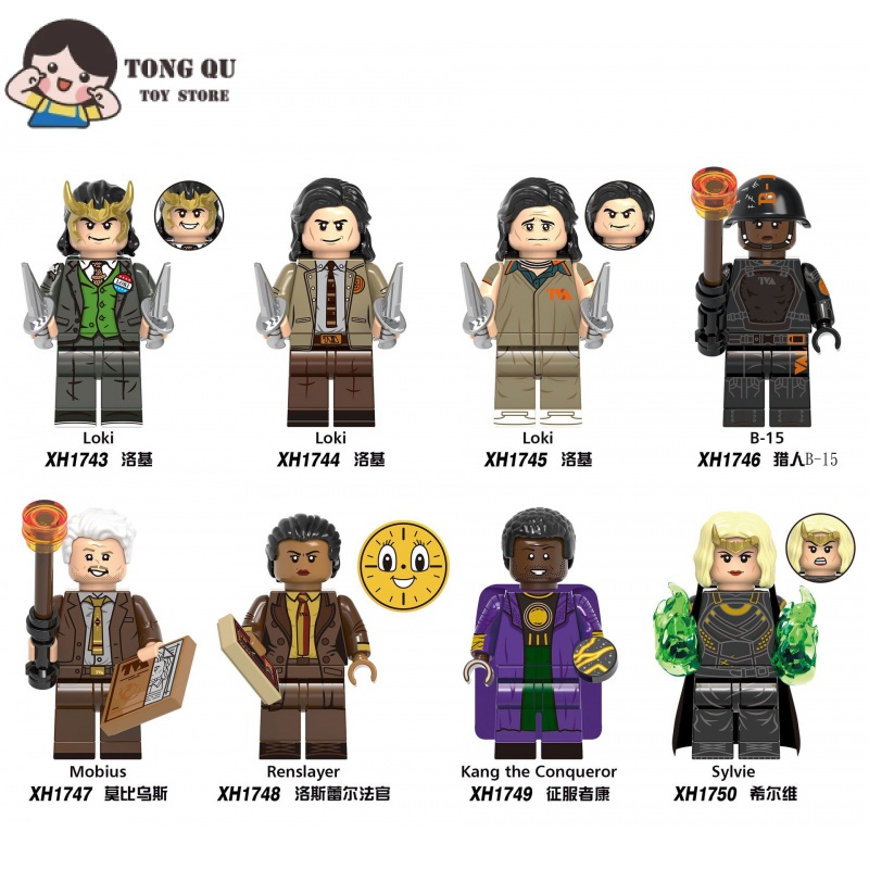 Superhero Minifigures Loki Svlvie Building Block Minifigures Collection Ornamentos mini Modelo Brinquedos Infantis