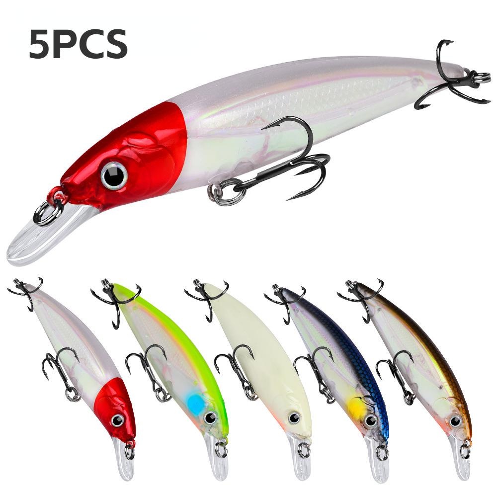 8 Esche Da Pesca Minnow Crankbait 10.5 Cm/18 G - Per Bass, Trota, Luccio, Acqua Dolce/salata