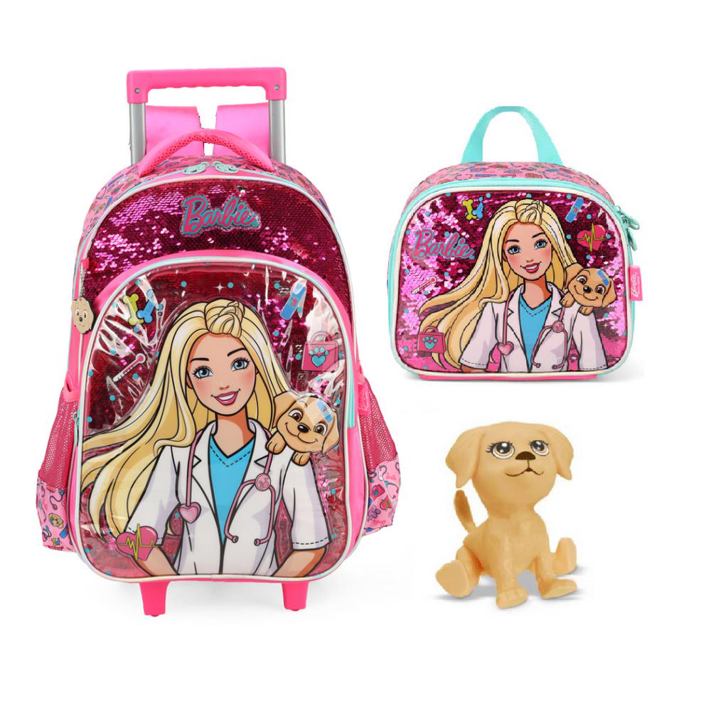 Kit Mochila Infantil Mochila Veterinaria Barbie Kit Mochila De