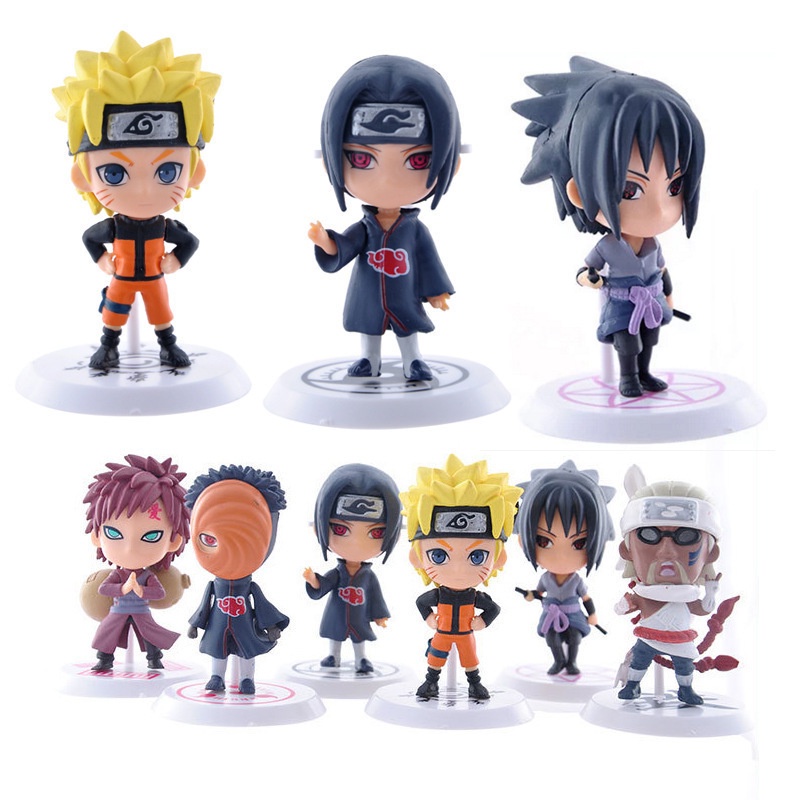 Bonecos Anime Naruto Action Figure Miniaturas Colecionáveis PVC