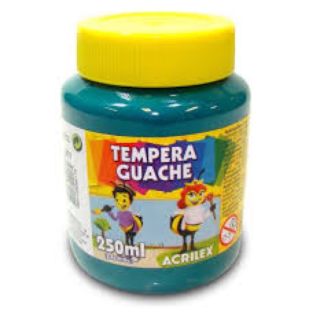 TEMPERA GUACHE 250 ML VERDE BANDEIRA ACRILEX 20250511 | Shopee Brasil