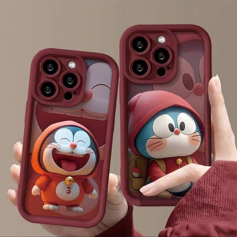 Estojo Para Samsung Galaxy A05S A54 A34 A52 A52S A33 A04 A05 A11 A14 A21S A24 A50 A50S A30S 5G Shell Cartoon Doraemon Silicone Proteção Total Da Câmera À Prova De Choque