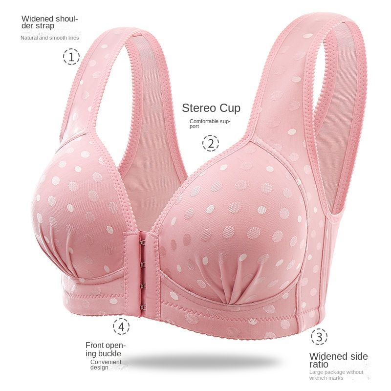 Botão Frontal Anti-SAG Push up Breast Holding Wireless Women's