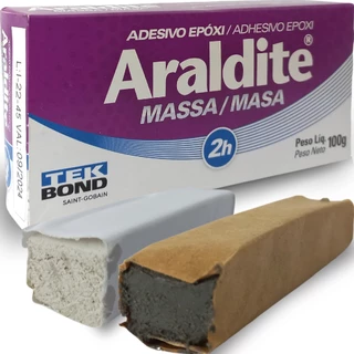 Massa Epóxi 100g 2 Horas Original -Cola Adesivo Araldite TekBond