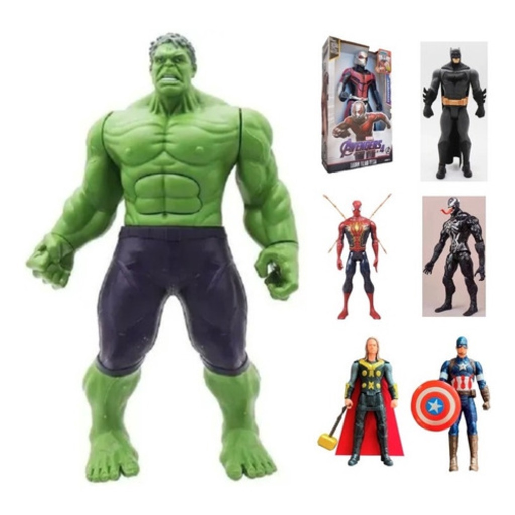 Boneco Vingadores 30 Cm com Articulado Com Luz E Som | Shopee Brasil