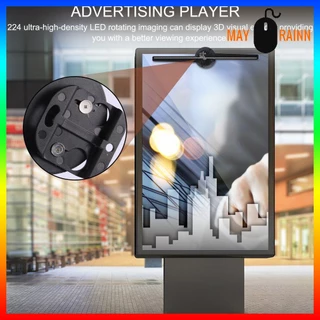 Projetor Holográfico 3D LED WiFi De Tela De Ventilador Holograma Reprodutor De Publicidade