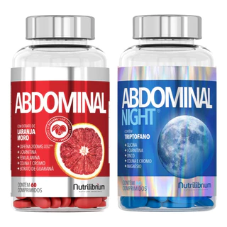Suplementos Kit Abdominal Dia e Noite 120 Comprimidos - Nutrilibrium