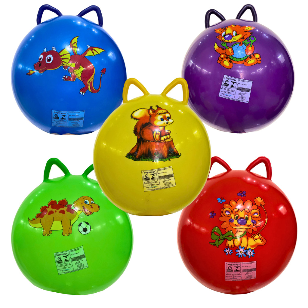 Bola Pula Pula Inflavel Coloridas Infantil Elastica Brinquedo Criativo ...