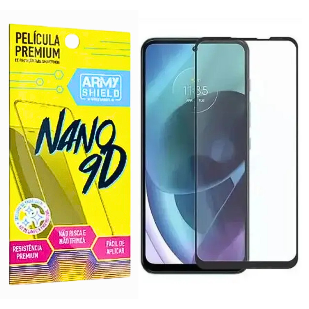 Película 9D Moto G15 Indestrutível Não Quebra - Armyshield | Shopee Brasil