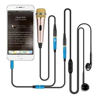 Cabo Adaptador P3(p2 Combo) P/ Fone E Microfone Headset 25cm