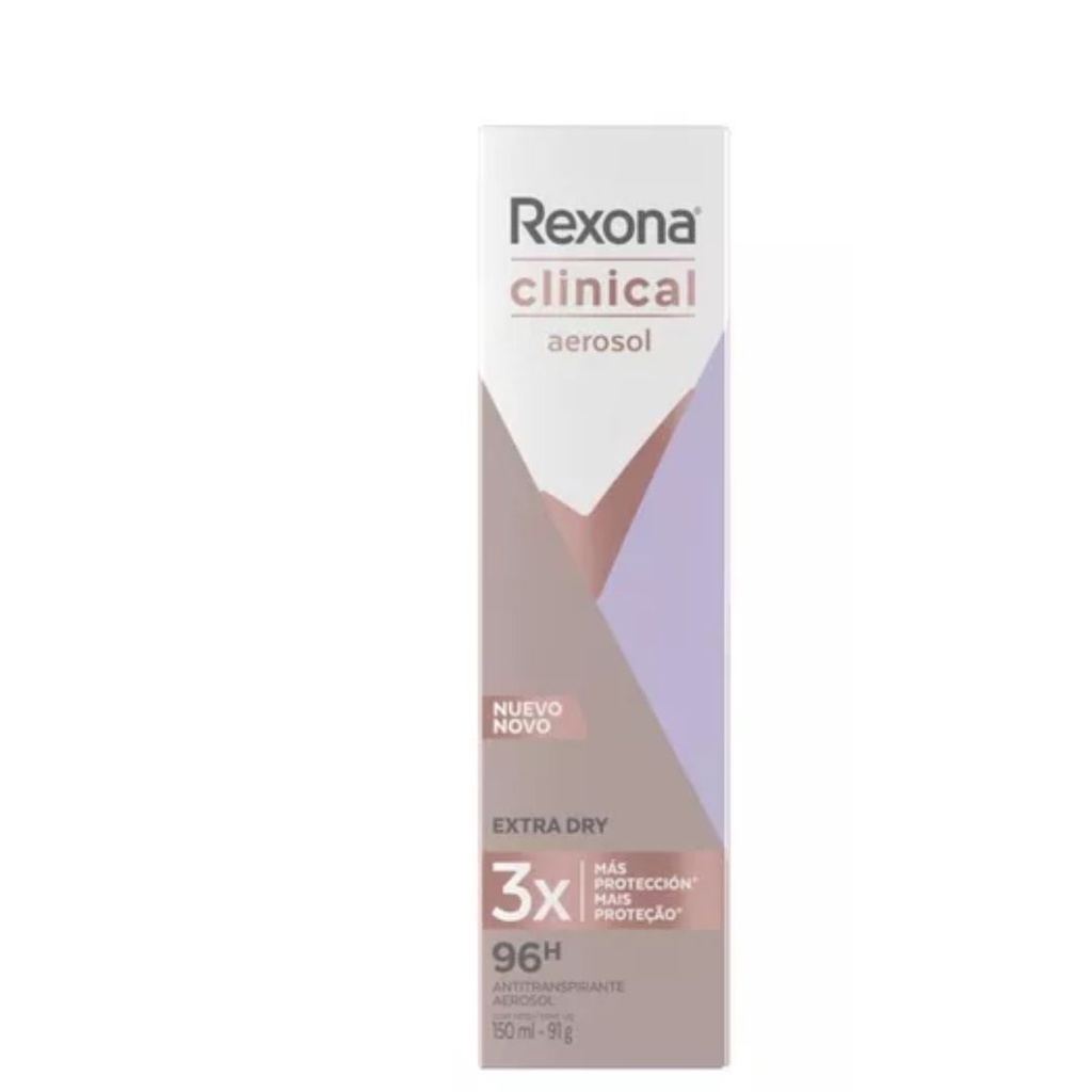 Desodorante Stick Antitranspirante Rexona Clinical 58 gr Extra Dry