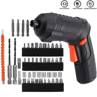 kit Parafusadeira/furadeira 48 pçs portátil carregador usb leve