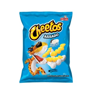 Biscoitos Salgadinhos Elma Chips cheetos requeijão Caixa c/ 50un