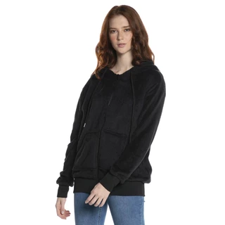 Jaqueta Feminina Bolsos Polo Wear Preto