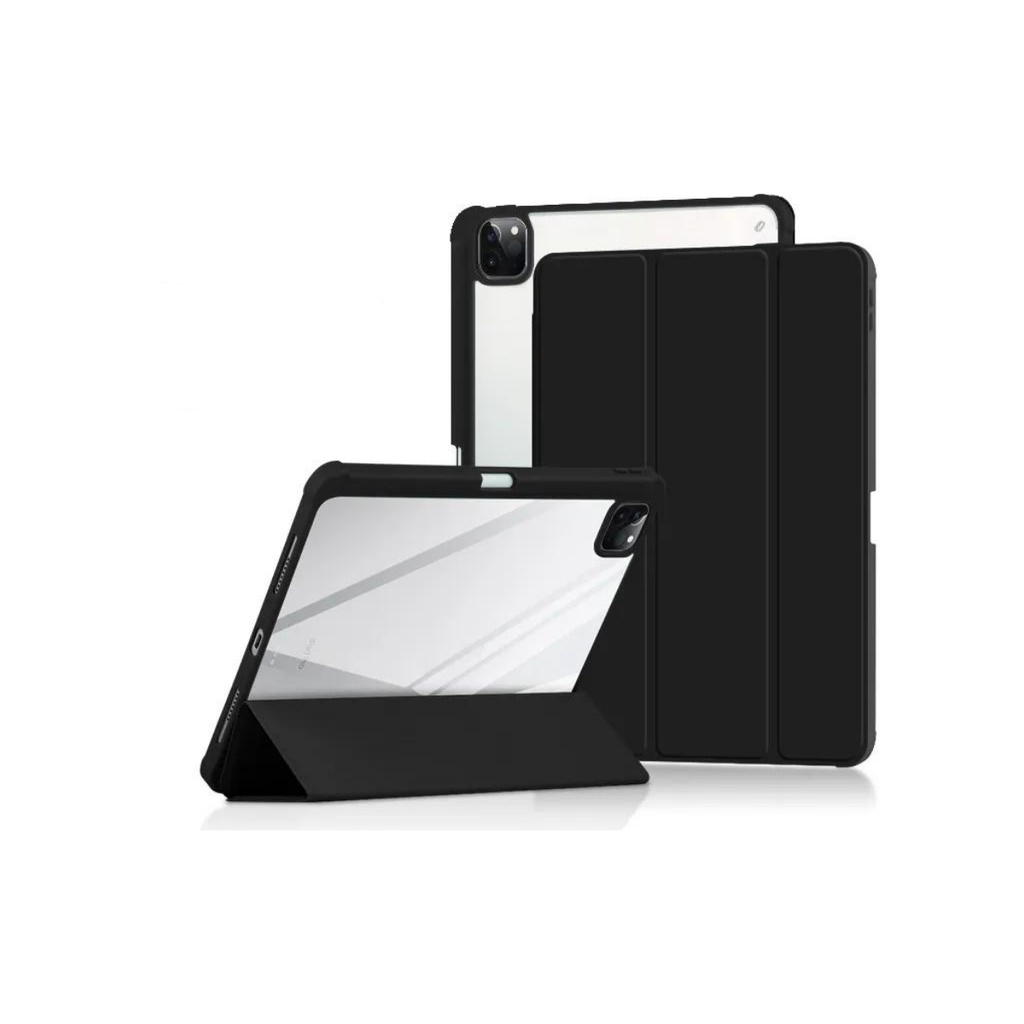 Capa Capinha Com Suporte Caneta Para Tablet iPad Pro 12,9 4 5 6 Geração Case Magnética