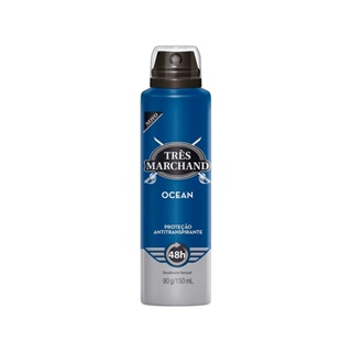 Desodorante Aerossol Três Marchand Ocean 150ml