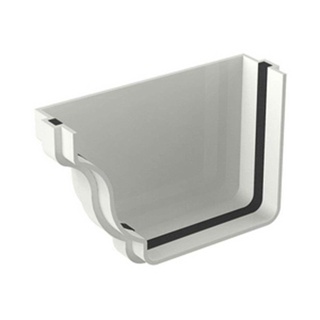 Cabeceira para calha Aquapluv Style 10x10cm esquerda Tigre