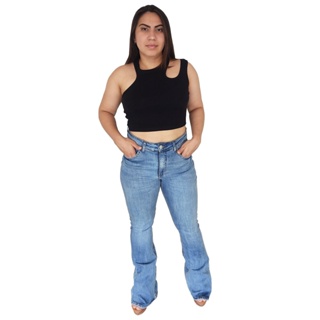 Calça Jeans Skin Azul Claro Desbotado com Elastano, Calça Feminina Nunca  Usado 88413893