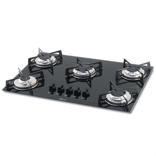 Cooktop 5 Bocas Fischer Fit Line Mesa de Vidro 1642-6986