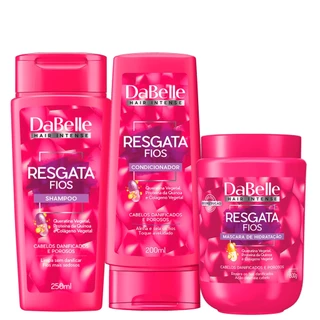 Kit DaBelle Hair Intense Resgata Fios Shampoo + Condicionador + Máscara 800g (3 produtos)