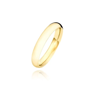 Aliança de Ouro 18k Feminina Anel Liso 3mm Banhada a Ouro 18k em Oferta na Shopee