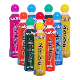 Caneta Pinguelo Baby Kit Com 10 Unidades