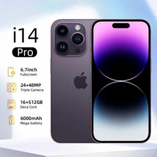 999 % Marca Novo 2023 i14 Pro Max 6.1 Polegadas Tela Global Versão 4G 5G Smart Phone Face ID 16GB 1TB Celular 5800mAh Bateria Celulares-mddde
