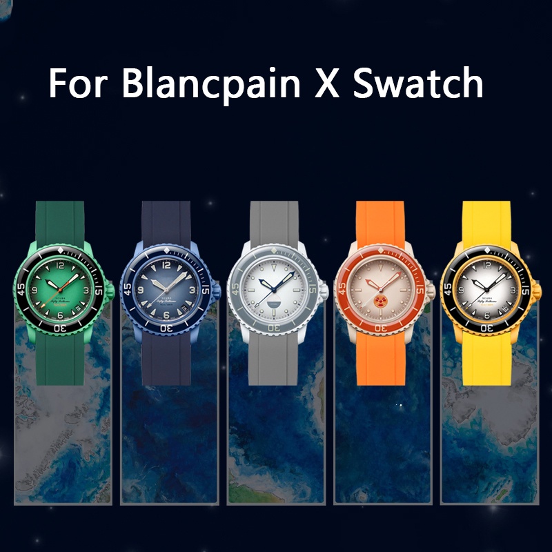 Para Blancpain X Swatch Co Branding Fifty Fathoms 22mm Soft