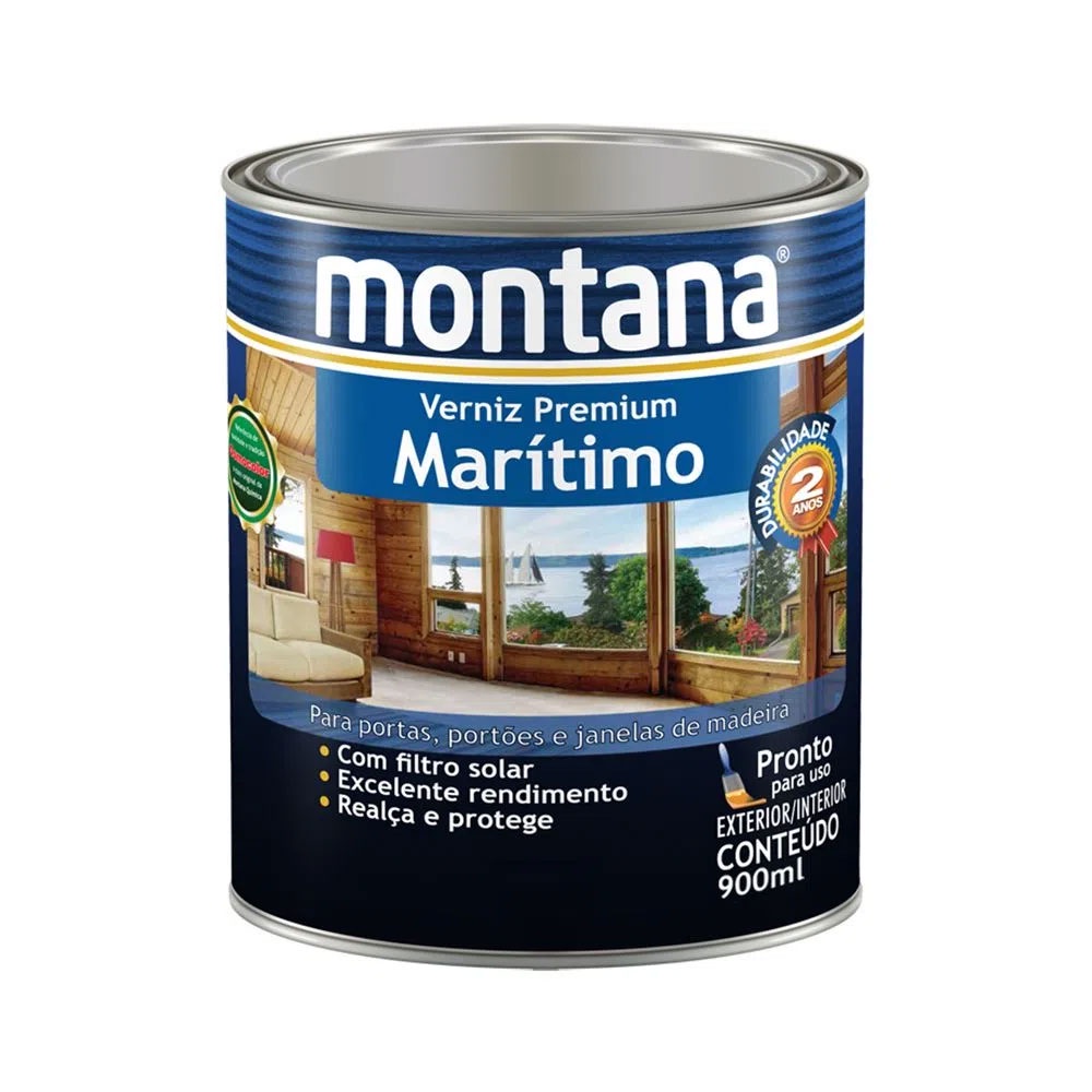 Verniz Premium Maritimo Montana 0,9lt Brilhante
