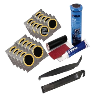 Kit Remendo Reparo Camara Ar Bike + 20 Remendos + 2 Espatulas