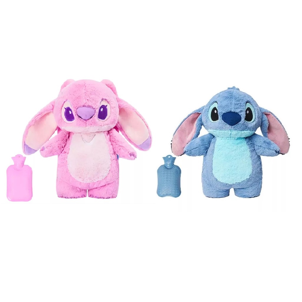 Pelúcia Stitch com Bolsa de Água Quente Compressa Dor Cólica