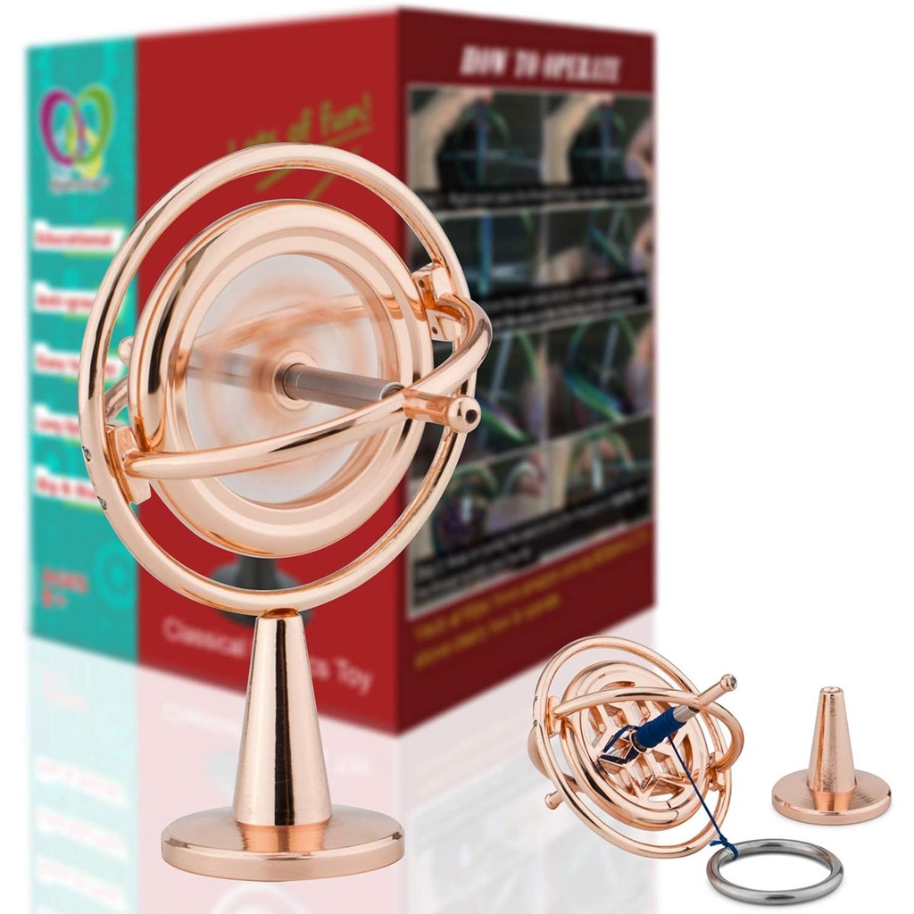 Giroscopio Giocattolo In Metallo Anti-gravità - Top Spinning Educativo Per Bambini 8-13 Anni - Foto 9