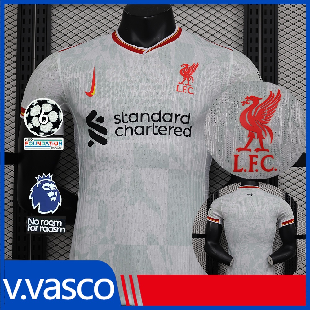 2024-25 Camisa do Liverpool III Player Verson de Futebol Versão do Jogador Camisa