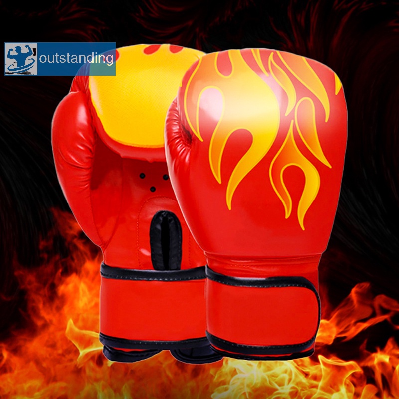 Luvas De Boxe Kids Kick Boxing Em Couro Treinamento De Luva De Proteção Novo