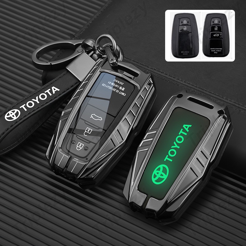Portachiavi TPU Per Toyota (Aygo, Yaris, Corolla, Ecc.) - Cover 2 Tasti Con Strass, Protezione Antigraffio E Impermeabile