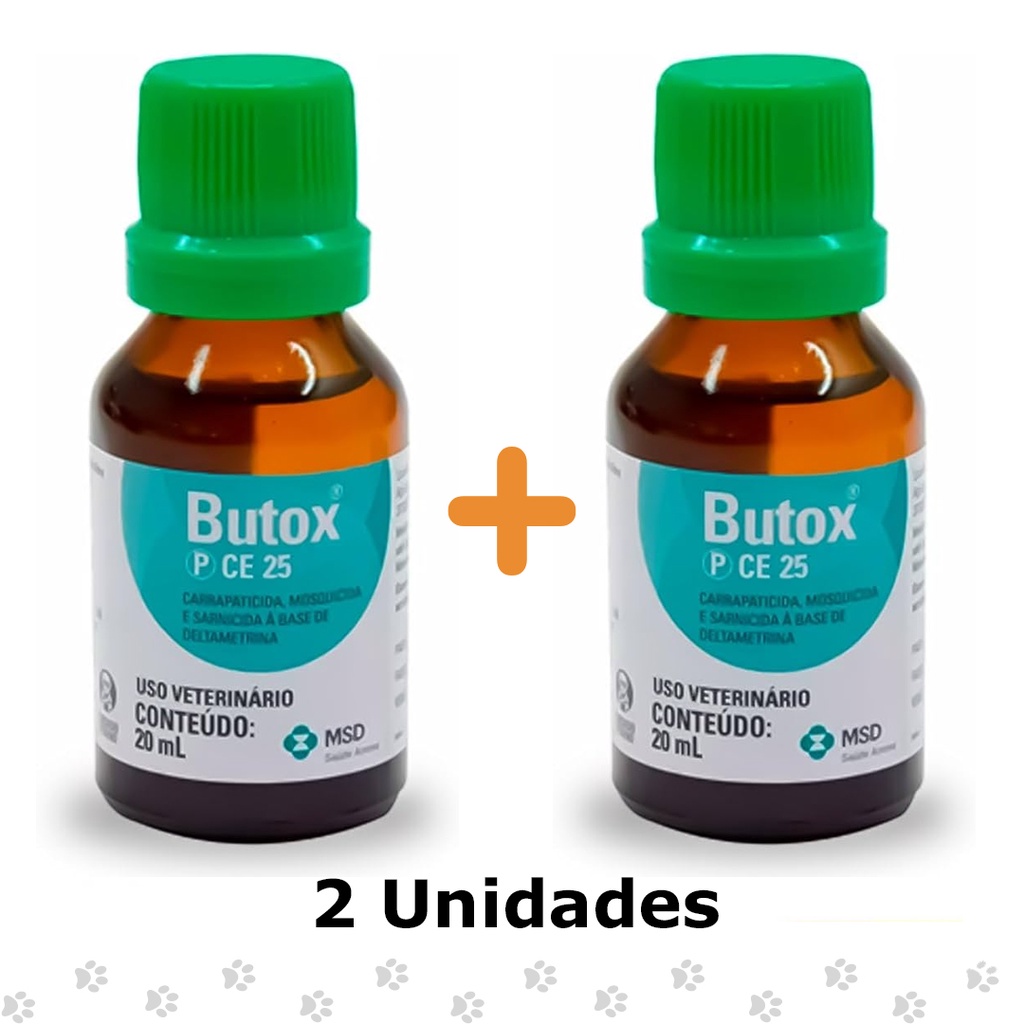 Kit 2 Butox Contra Pulgas E Carrapatos 20ml Pulverização | Shopee Brasil