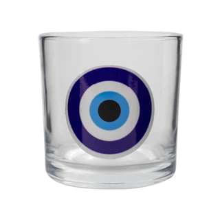Copo de Whisky Vidro Nadir Olho Grego 300 ml - Proteção