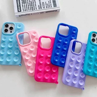 Capa De Silicone Ventosa Para IPhone Criativa 11 12 13 14 15 16 Pro / Pro Max