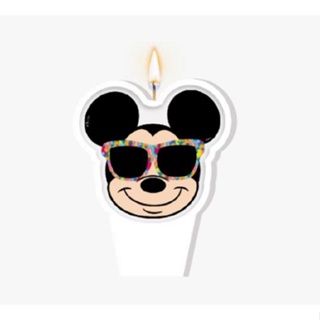 Vela Plana Adesivada Mickey Cores 01 Unidade - Regina - Rizzo Festas