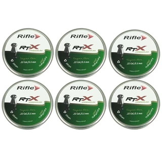 6x Chumbinho 5.5mm 250un. Rifle Premium RTX 15.89gr